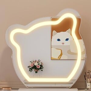 Vanity Mirror W Lights Bear Shape Hollywood Mirror NWT